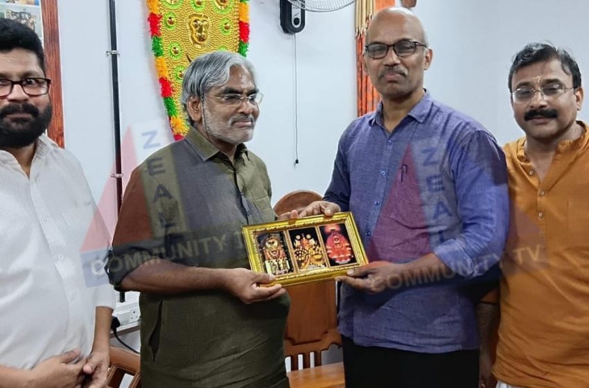  പ്രമുഖ നടൻ ഭരത് മമ്മൂട്ടിക്ക് വേണ്ടി രാജരാജേശ്വര ക്ഷേത്രത്തിൽ പൊന്നിൻ കുടം വഴിപാട് നടത്തി