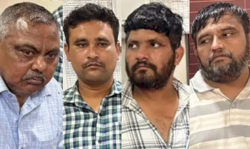  ട്രെയിൻ യാത്രക്കാരുടെ ബാഗിൽനിന്ന്‌ സ്വർണാഭരണങ്ങൾ മോഷ്ടിച്ച നാലംഗ സംഘം പിടിയിൽ