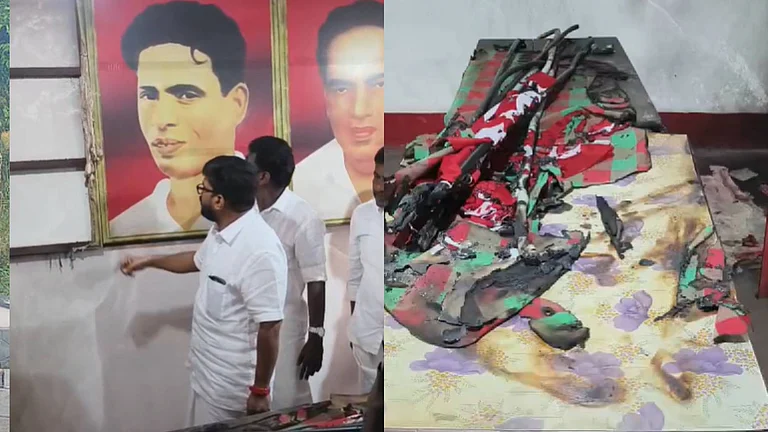  കണ്ണൂർ പാനൂരിനടുത്ത് പാറാട് സിപിഎം ബ്രാഞ്ച് കമ്മിറ്റി ഓഫീസിന് നേരേ ആക്രമണം