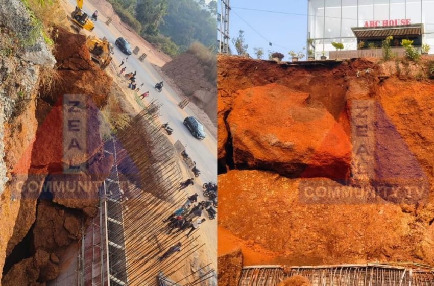  തളിപ്പറമ്പ് കുപ്പത്ത് ദേശീയപാതയിൽ വീണ്ടും മണ്ണിടിച്ചിൽ