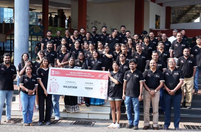  നാഷണൽ ഇൻസ്റ്റിറ്റ്യൂട്ട് ഓഫ് ഫാഷൻ ടെക്‌നോളജി സ്ഥാപനദിനാഘോഷത്തിന്റെ ഭാഗമായി വാക്കത്തോൺ രംഗോലി എന്നിവ സംഘടിപ്പിച്ചു
