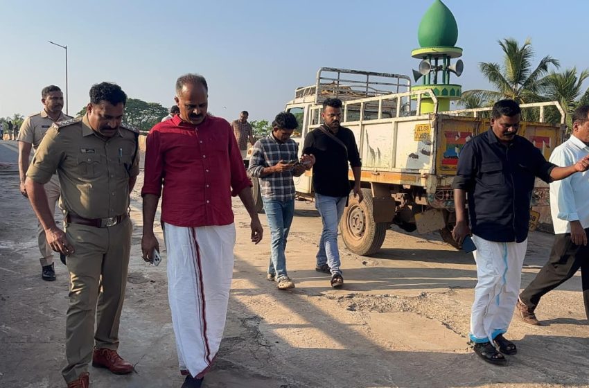  പാപ്പിനിശ്ശേരി മേല്‍പാലം; അറ്റകുറ്റപ്പണികള്‍ ആരംഭിച്ചു
