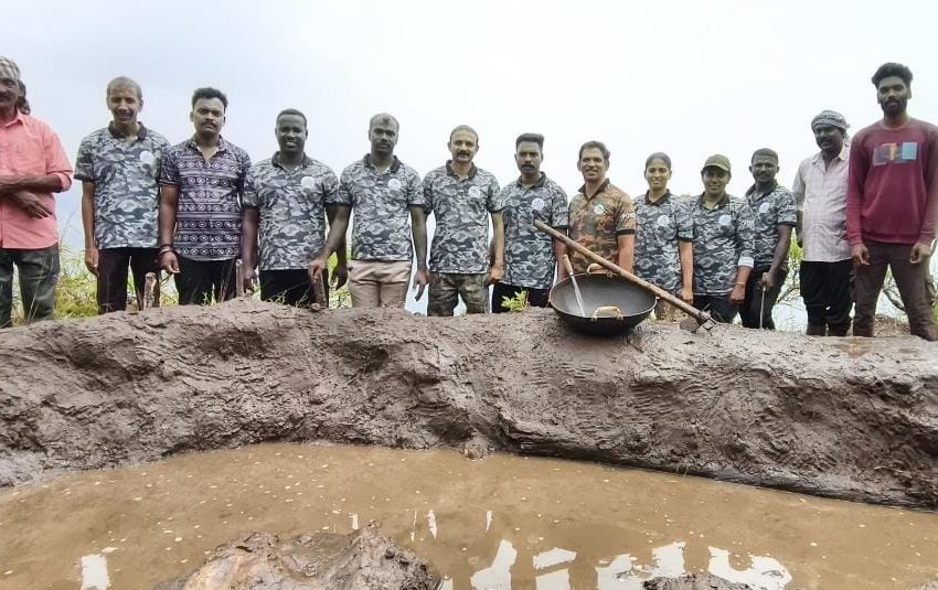  മിഷൻ ഫുഡ് ഫോഡർ വാട്ടർ; താത്കാലിക തടയണ നിർമിച്ചു