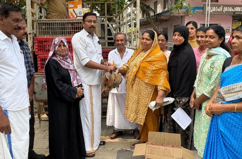  സമ്പൂർണ്ണ മുട്ട ഗ്രാമം – ന്യൂ മാഹി ഗ്രാമപഞ്ചായത്ത് മുട്ടക്കോഴി വിതരണം നടത്തി