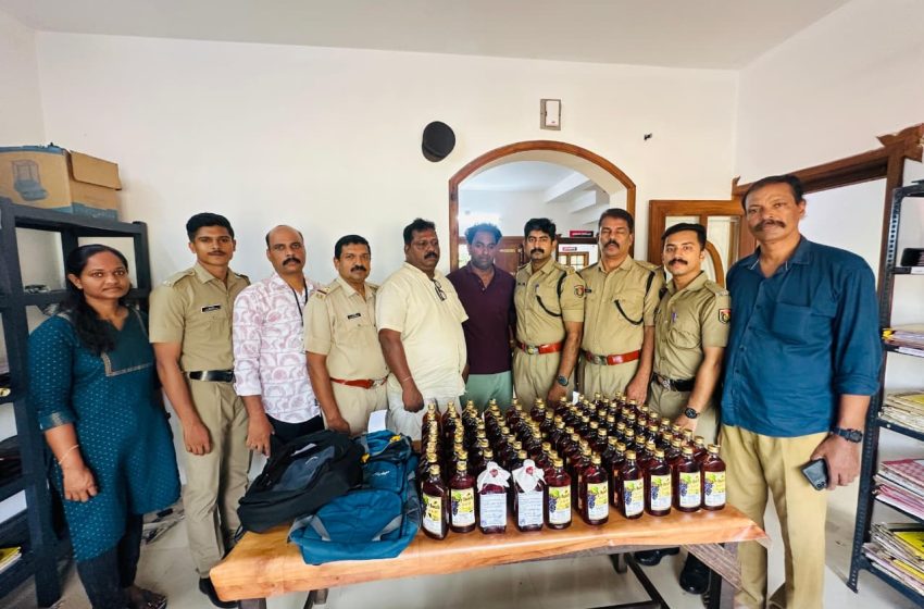  50 ലിറ്റർ മാഹി മദ്യവുമായി പയ്യന്നൂർ സ്വദേശികൾ എക്സൈസ് പിടിയിൽ